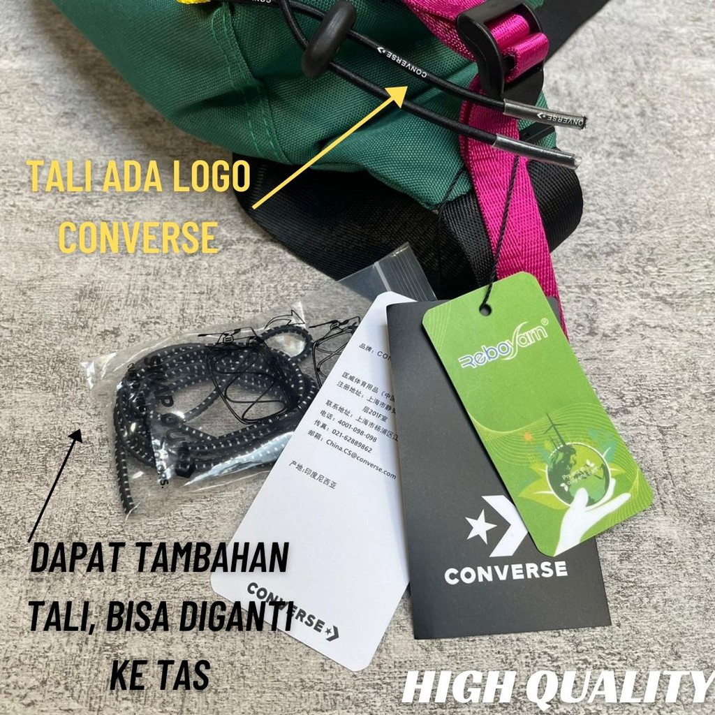 Waistbag Converse Swapout / Tas Selempang Pria Wanita Tas Pinggang Tas Converse