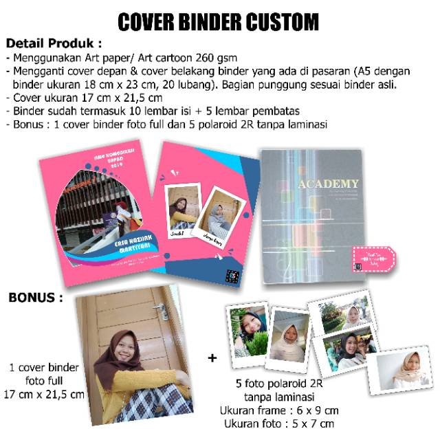 COVER BINDER CUSTOM