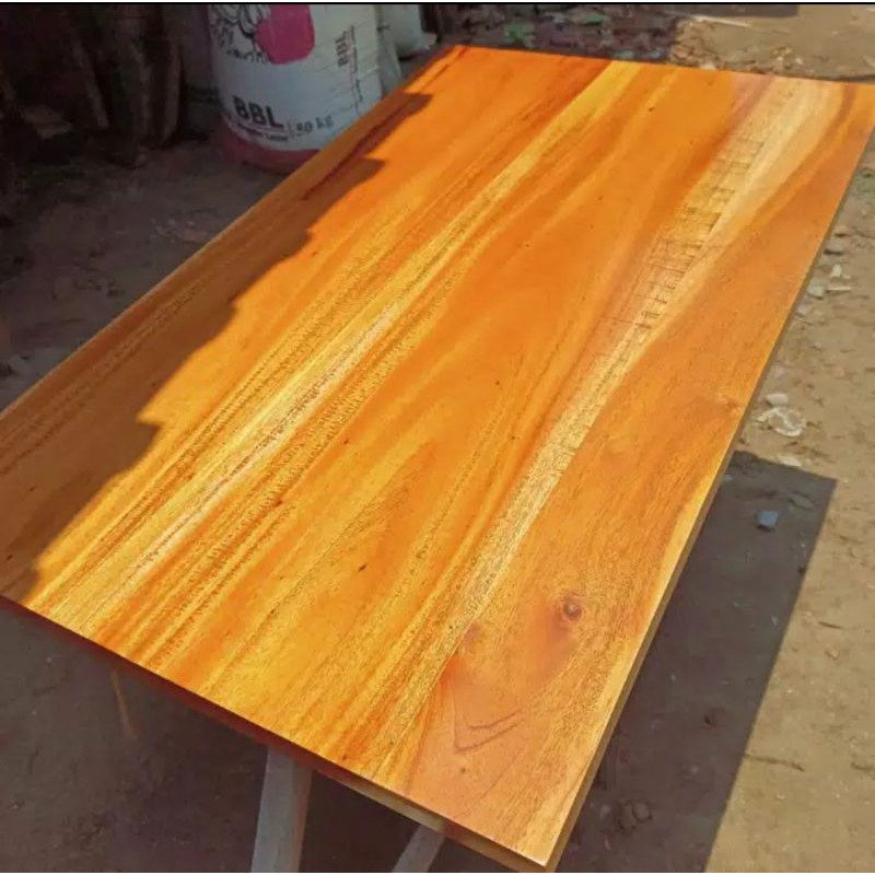 Jual Top table kayu mahoni 200x90x3cm Shopee Indonesia