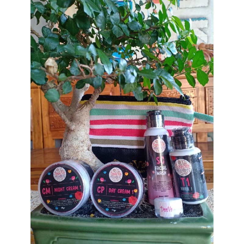 Deeva tahap 1+cream iritasi mengatasi jerawat ringan,parah