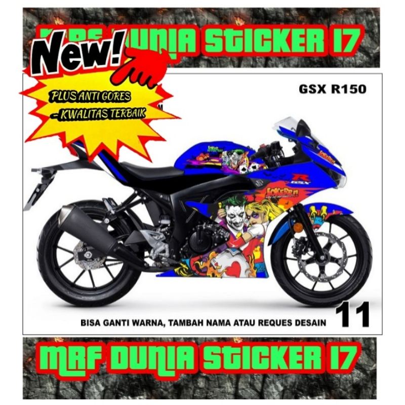 Sticker Striping Motor Gsx 150R Full Body dekal motor Gsx 150R Full Body Stiker Decal motor Gsx 150R