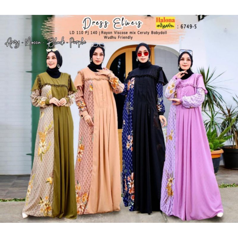 Gamis Terbaru - Elweis Dress by Halona