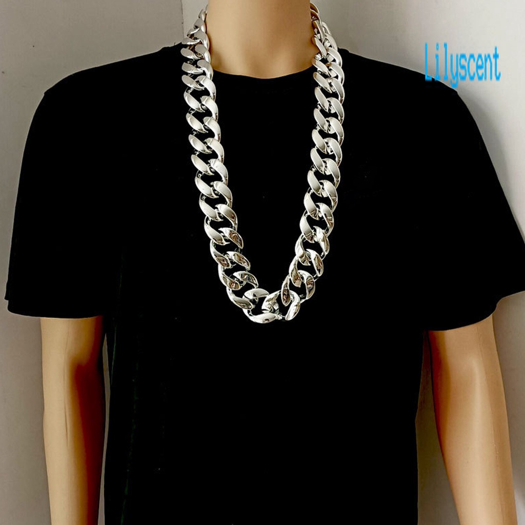 Kalung Rantai Besar Bahan Resin Gaya Hip Hop Untuk Pria