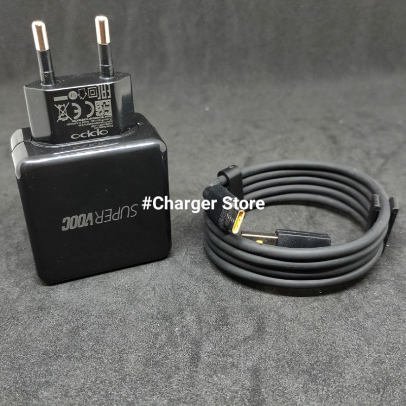 Charger Oppo Hitam 20W 4A Fast Charging VOOC Type C ORIGINAL