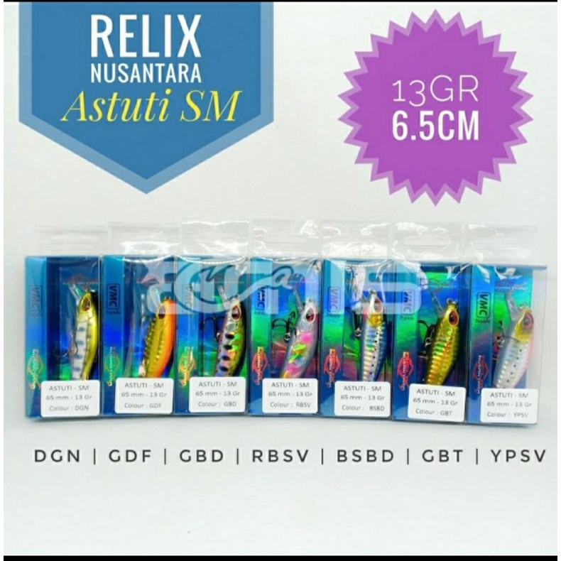 Umpan Minnow Relix Nusantara Astuti-SM 65mm