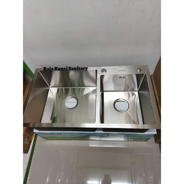 Paket Lengkap Kitchen Sink 8245 Stainless SUS 304/Bak Cuci Piring Onan/Golden Hand/Bolzano/Inobe