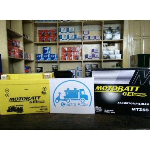 Aki motor Yamaha Mio M3 Motobatt MTZ5S aki kering gel