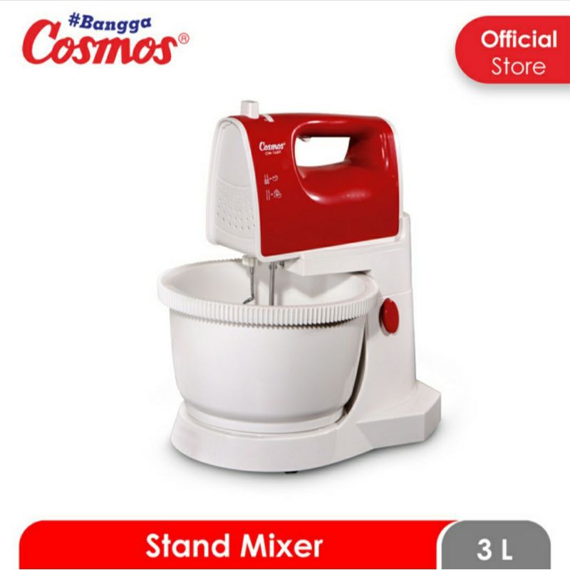 Mixer Com Cosmos CM 1689 Mixer Dudukan Cosmos 1689 Pengaduk Adonan Telur Cosmos Stand Mixer Cosmos