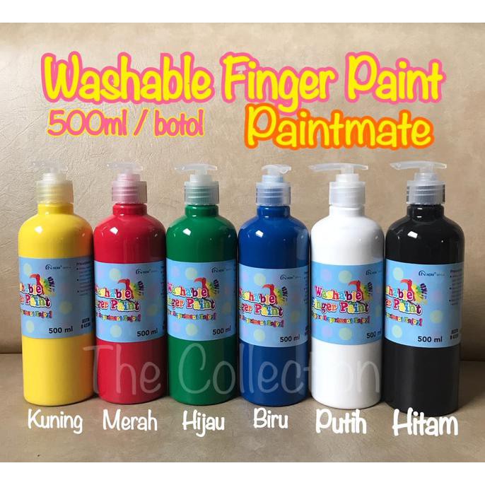 

Ready Stok! Atk537Pm 500Ml Washable Finger Paint Paintmate Cat Air Jari Anak Tk Sd - Biru Murah