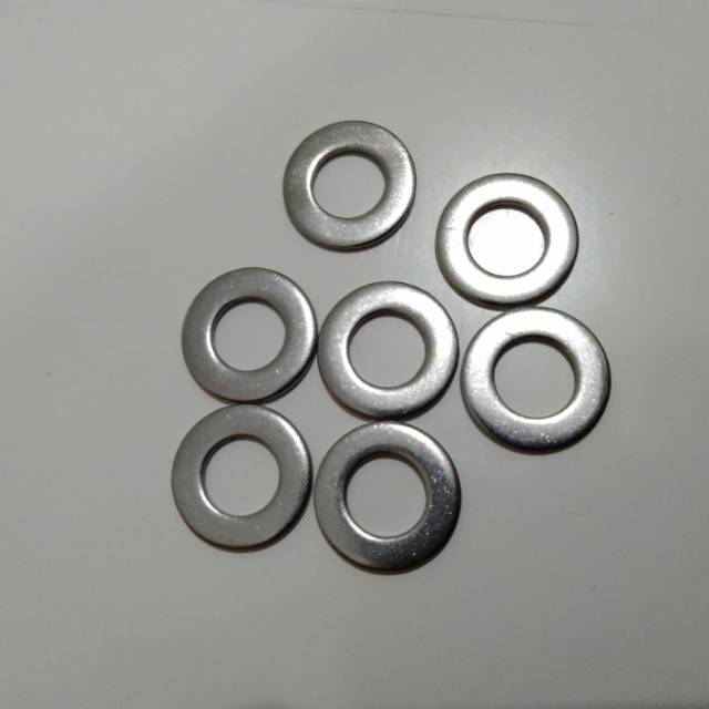 (isi 10pcs) Ring plat / flat M6 stainless steel SS304