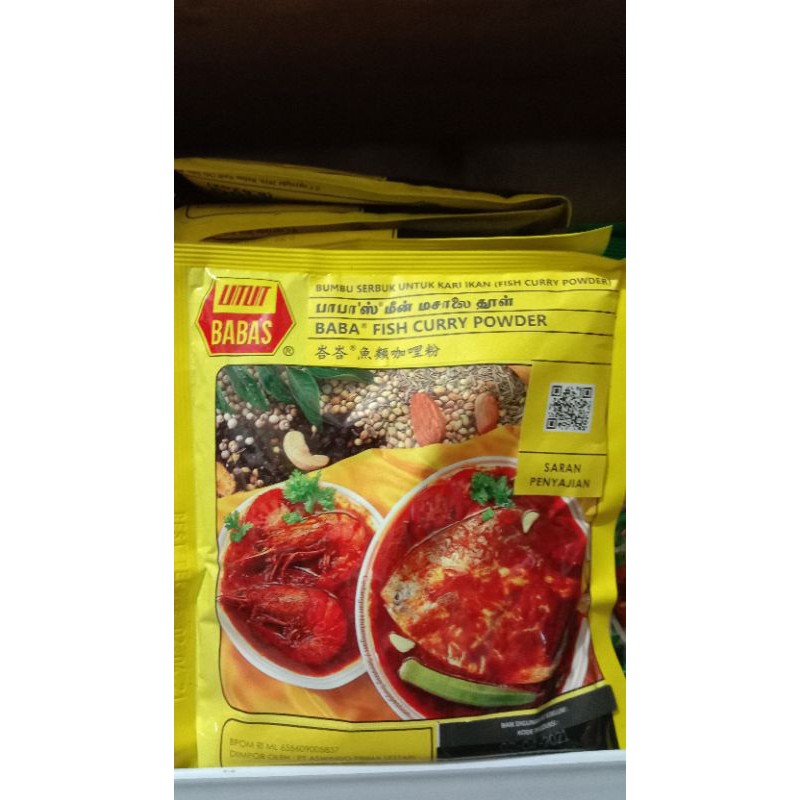 

bumbu kari ikan babas/babas fish curry powder 250gr