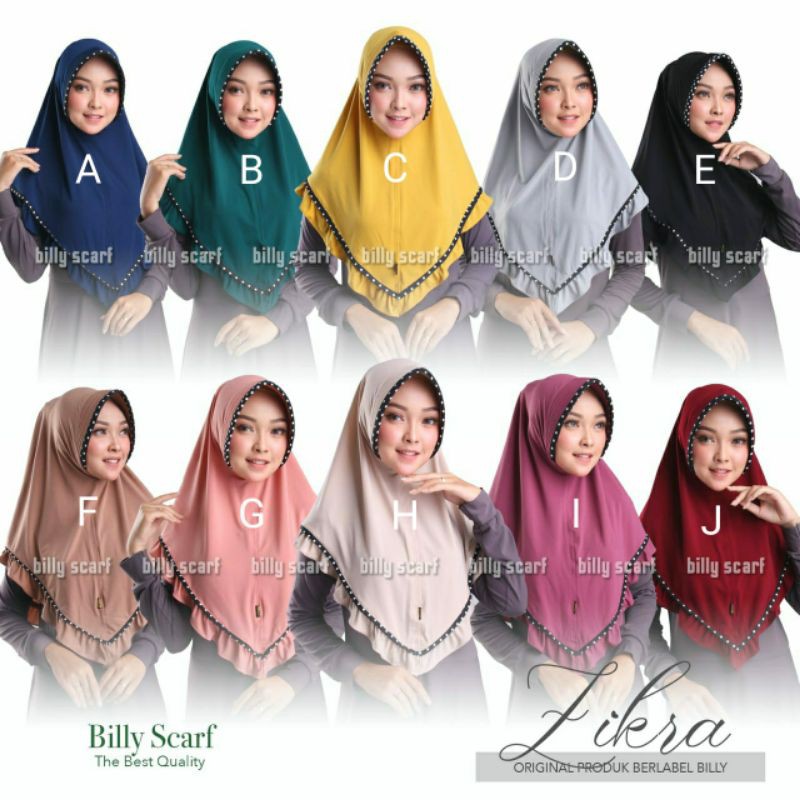 JILBAB INSTAN ZIKRA BY BILLY SCARF