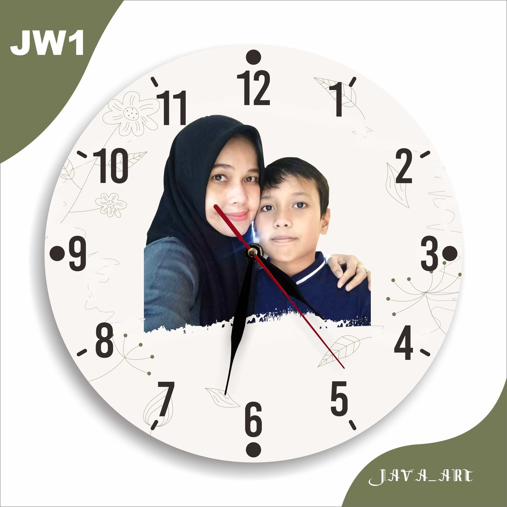 jam dinding kayu minimalis custom murah unik
