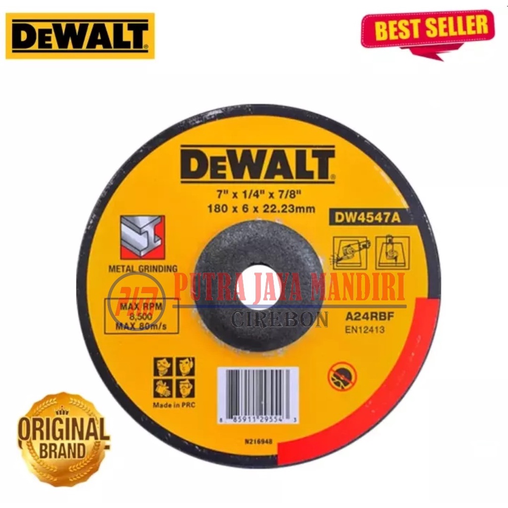 Dewalt Batu Poles 7 Inch / Grinding Disc / Grining Wheel Metal 7 Inch / Batu Gerinda Poles 7 Inch