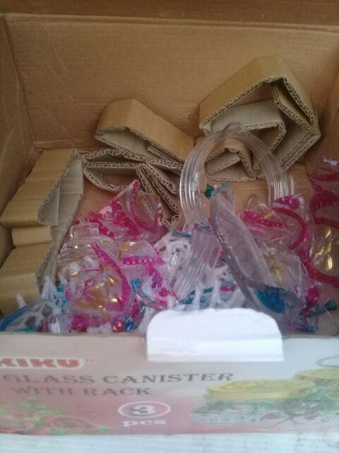 Kiku Toples Kaca Serbaguna 3pc Putar W1806