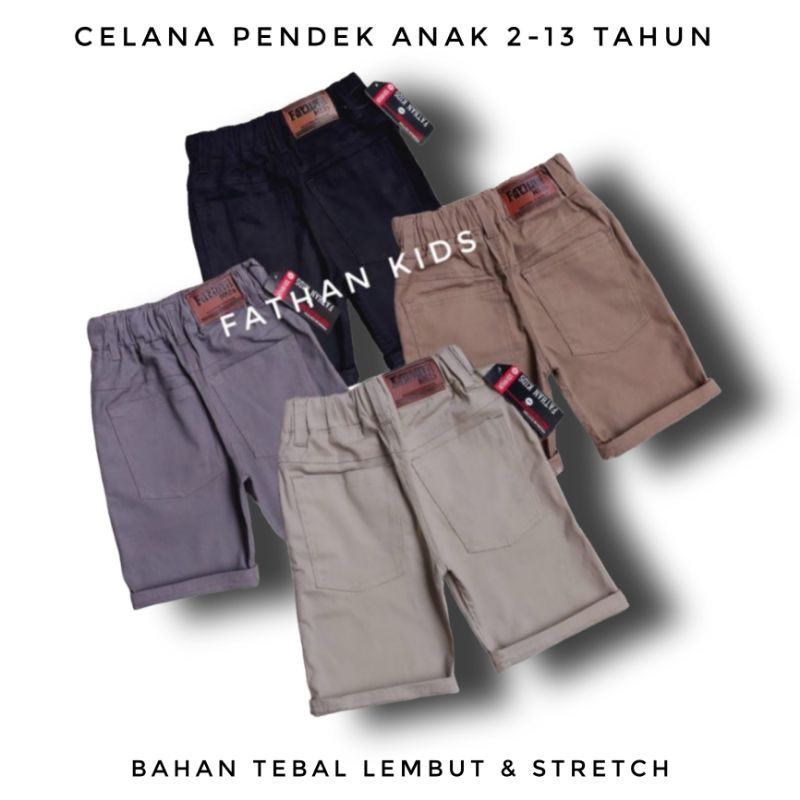 Celana Chino 7/8 anak 3-14 tahun Celana Pendek anak laki-laki