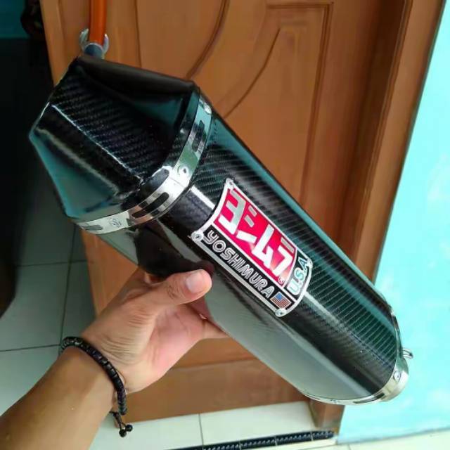 silincer Yoshimura USA suara ngebass adem inlet 50mm