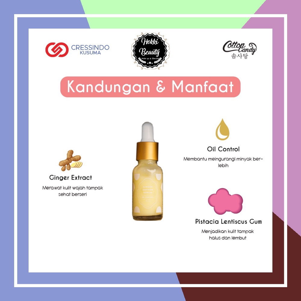 Cotton Candy - Ginger Cotton Serum - Oil Control 20ml SERUM