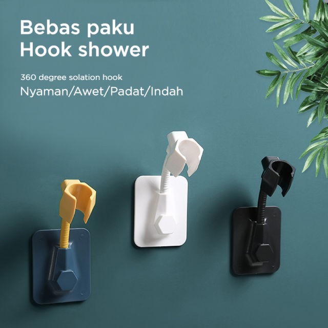 Holder Fleksibel Dudukan Braket Gantungan Kepala Head Jet Shower Mandi / Tempat Shower Mandi