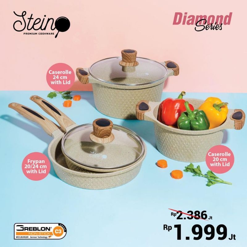 STEIN DIAMOND SET FREE SUTIL 2 buah