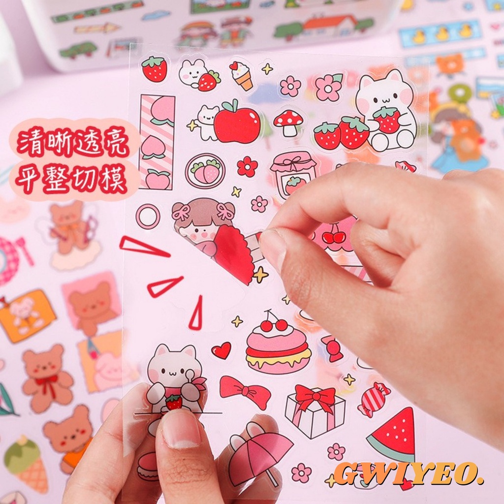 

Sticker Isi 6 Lembar / Pack Sticker Korea Dekorasi Scrapbook Planned