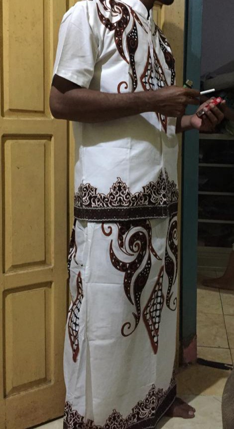 Batik Solo Modern Setelan Sarung Dan Koko Batik Modang