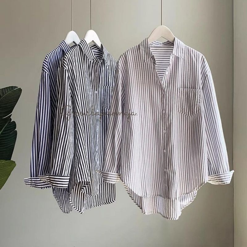 SANDAYA TOP - KEMEJA WANITA CASUAL - ATASAN WANITA KOREA STYLE