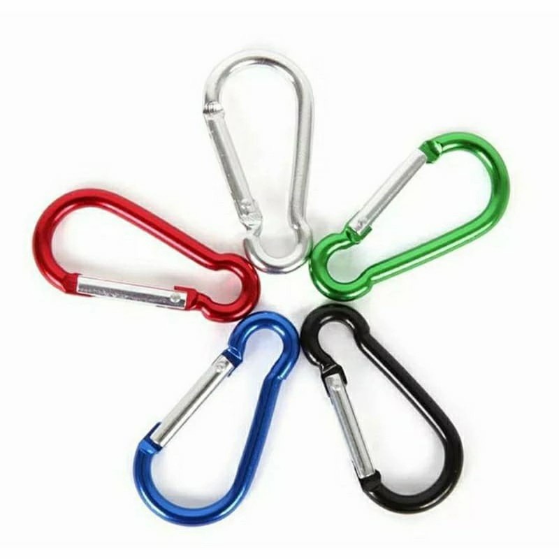 Gantungan Kunci Carabiner Cantolan Karabiner Keychain Buckle Key Chain Hook Alloy Warna Random