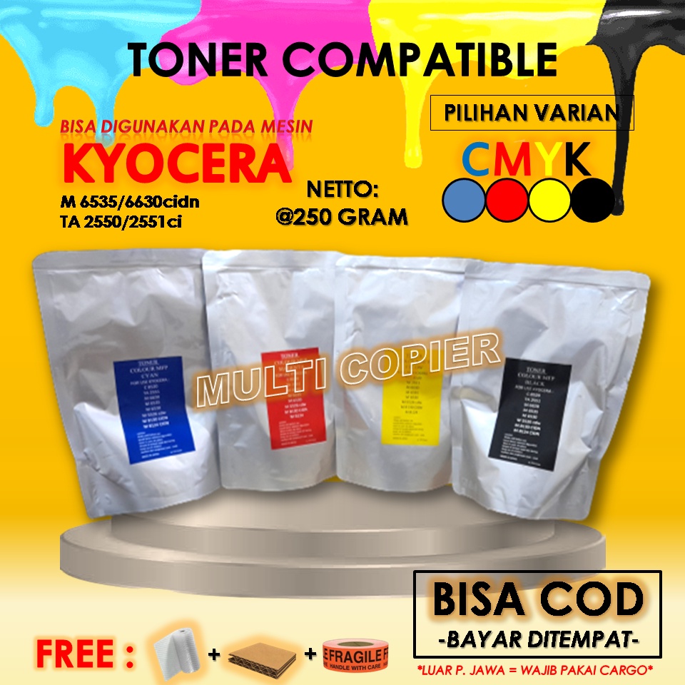 Toner Warna Mesin Fotocopy M6630cidn M6535cidn TA2550 TA2551ci 8130 3252 6630 6535 2550 2551 Compati