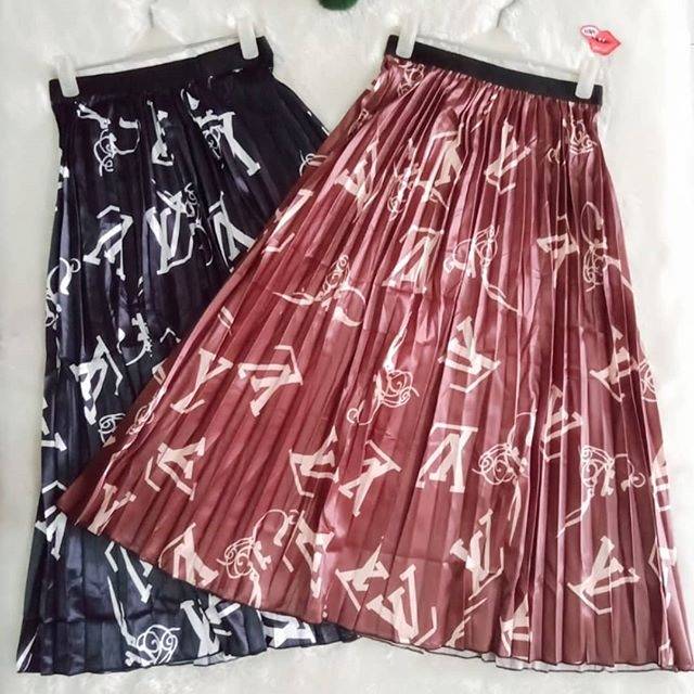 Rok plisket motif import
