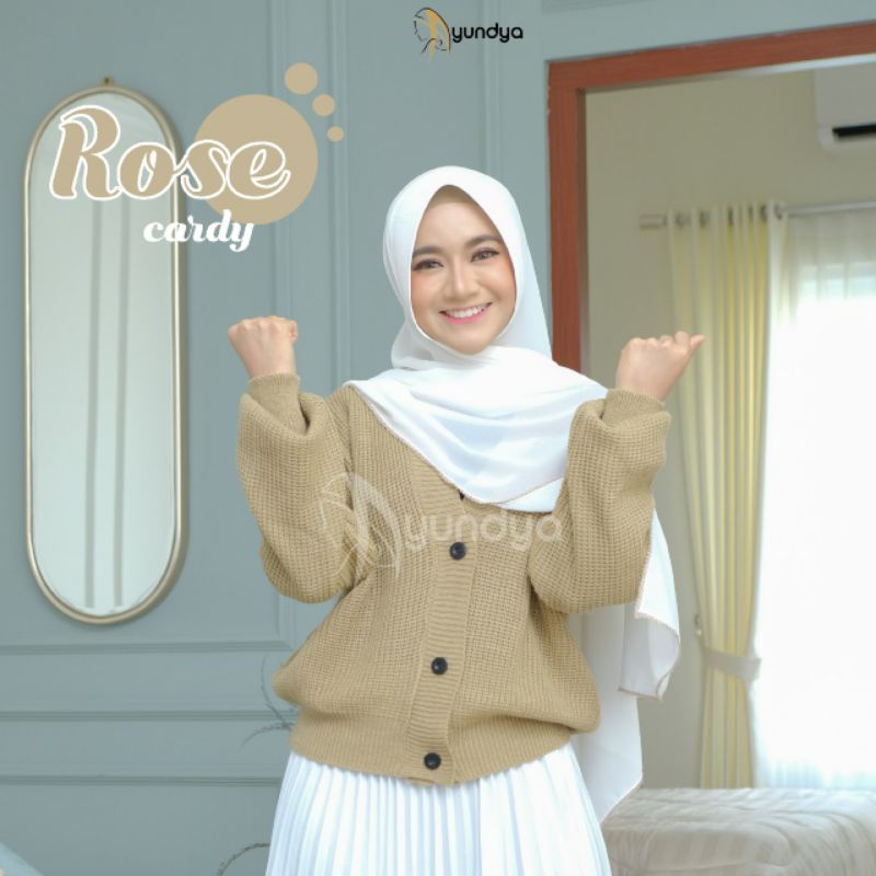 ROSE CARDY AYUNDYA || BAJU HANGAT CARDIGAN