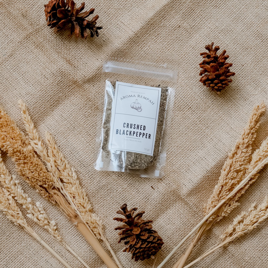 

LADA HITAM REMAH - CRUSHED BLACKPEPPER (50GR) PREMIUM QUALITY