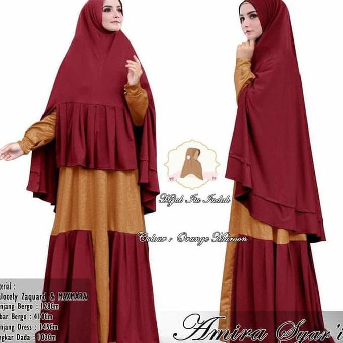 GAMIS MUSLIM AMIRA / GAMIS SYARI MUSLIM / GAMIS PESTA /GAMIS KONDANGAN
