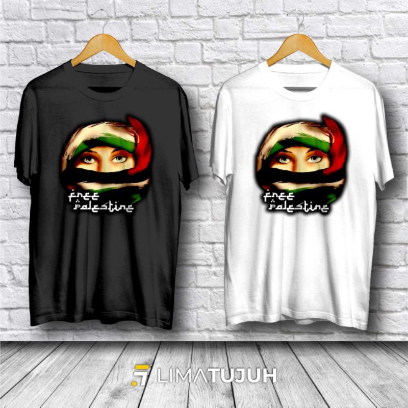 Kaos Baju Palestina / Kaos Free Palestina Wanita / Kaos Pria Wanita