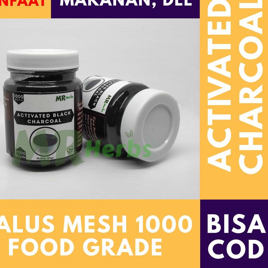 

Pewarna Makanan / Activated Charcoal Powder / Charcoal / Bubuk Charcoal Makanan / Charcoal Powder Food Grade / Arang Aktif Batok Kelapa Food Grade Mesh 1000 Isi 50gr By Mr Herbs terbaik