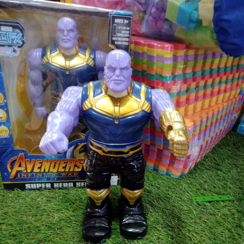 Mainan Anak Robot Thanos Avengers Bisa Jalan