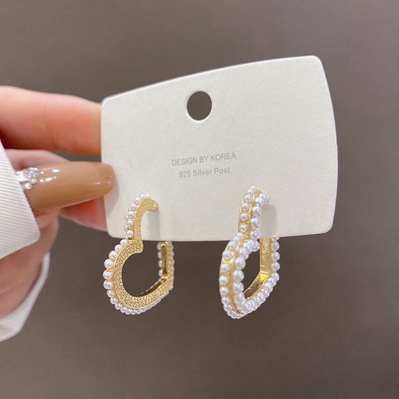 Hello Girl S925 Silver Needle Multi-style Earrings Fashion Niche Design Light Luxury Earring-17#