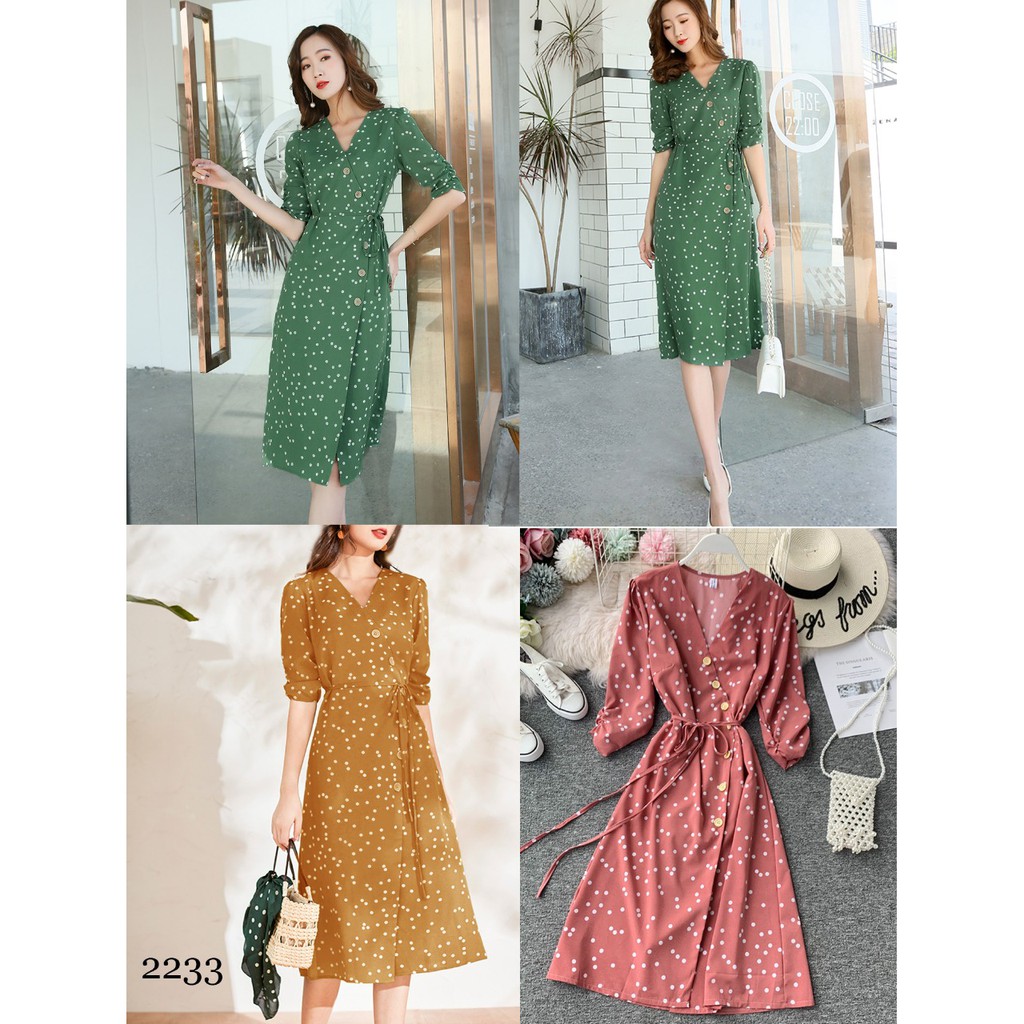 Dress Kimono v neck katun premium