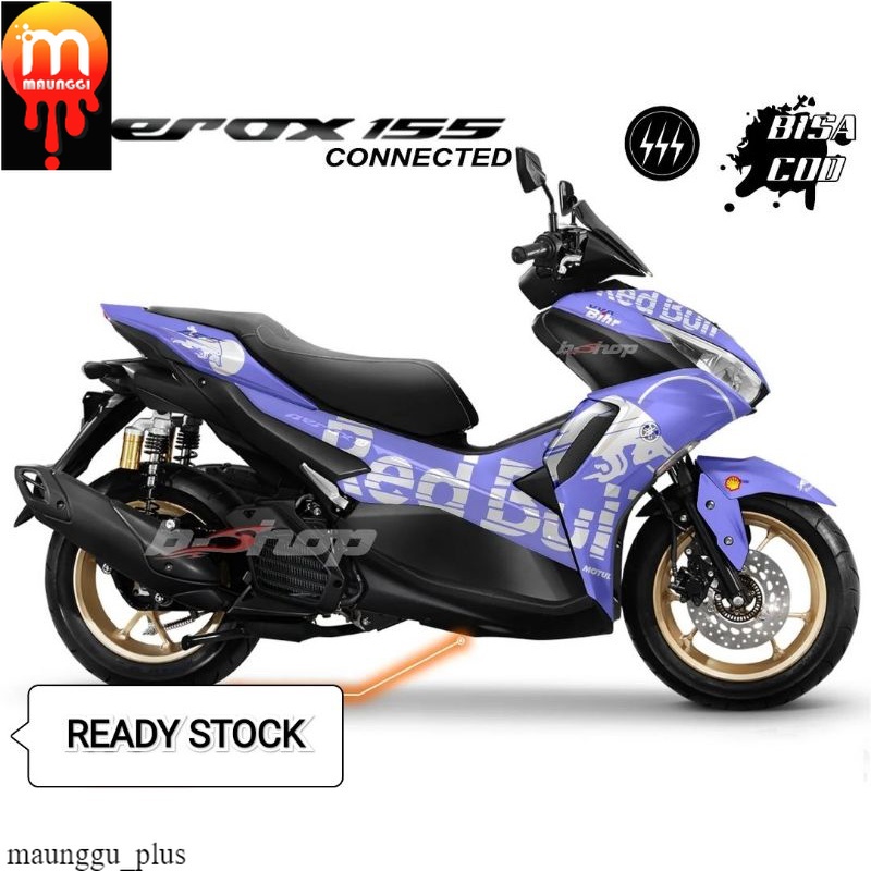 Decal new aerox 155 full body Decal sticker aerox conected full body striping aerox new full motif r