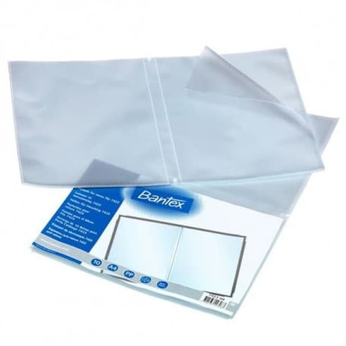 

BANTEX POCKET A4 ANTIGLARE 0.12 BANTEX REFF 7423 ISI 10PCS