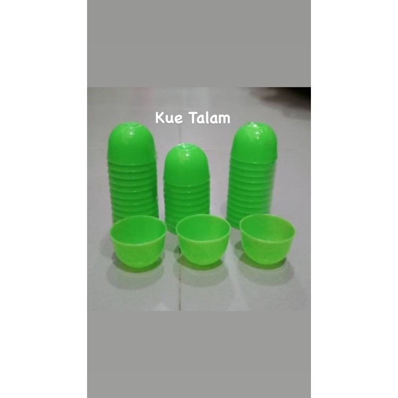 CETAKAN KUE TALAM 5 CM CETAKAN KUE MANGKOK CETAKAN PUDING TELUR CETAKAN CUCING SEDANG 5CM PLASTIK DX