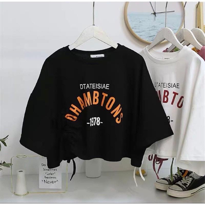 BEFAST - ZEC OOTD Wanita Oversize NAYEON / Oversize Crop Dhambtons serut (LD 100, P 45)