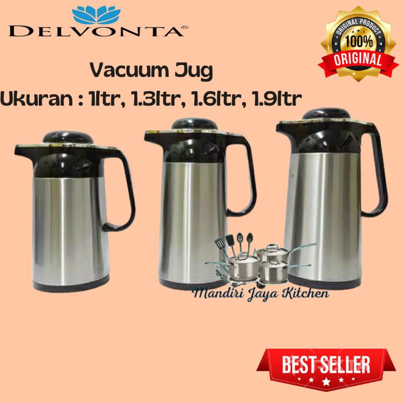 Vacuum Jug Delvonta/Termos Air Panas 1000ml sd 1900ml