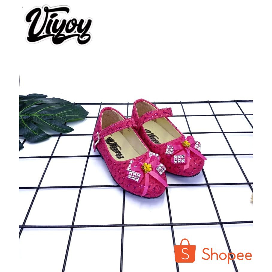 Viyoy_Galery Sepatu Anak Balet Bruket Pita Flatshoes Anak Perempuan Lucu 22-35 Terbaru