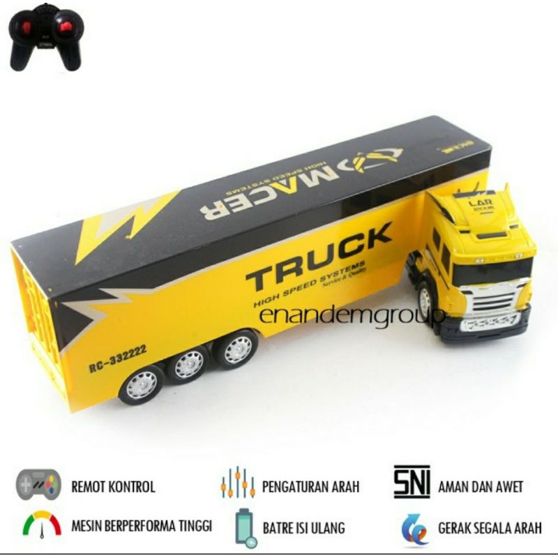 ( BR)MAINAN MOBIL MOBILAN ANAK MURAH  TRUK KONTENER BESAR REMOT CONTROL KONTROL