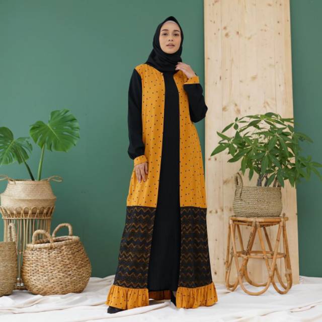 New arrival Irsalina Malika Abaya Outer