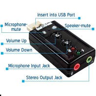 USB Audio Sound Card 7.1/Sound Card 7.1 Channel