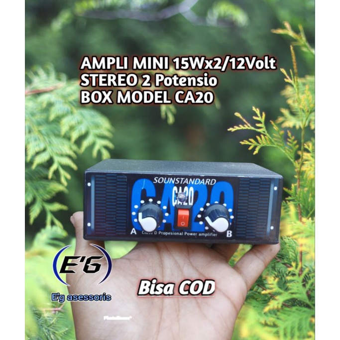 ampli mini 2X15 WATT/2X30 watt12VOLT MODEL CA20