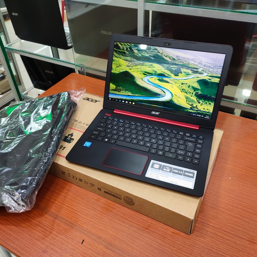 LAPTOP ACER NEW GARANSI 1 TAHUN RAM 4GB SSD 128GB 14&quot; WIN10 RESMI