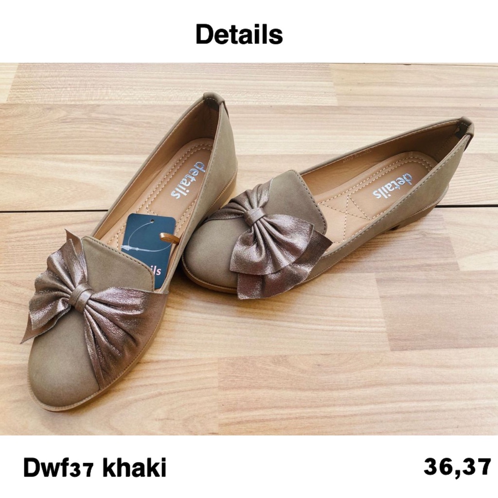 Flatshoes details DWF37 Khaki